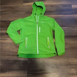 Womens Marmot Lime Green Full-Zip Jacket Size Medium